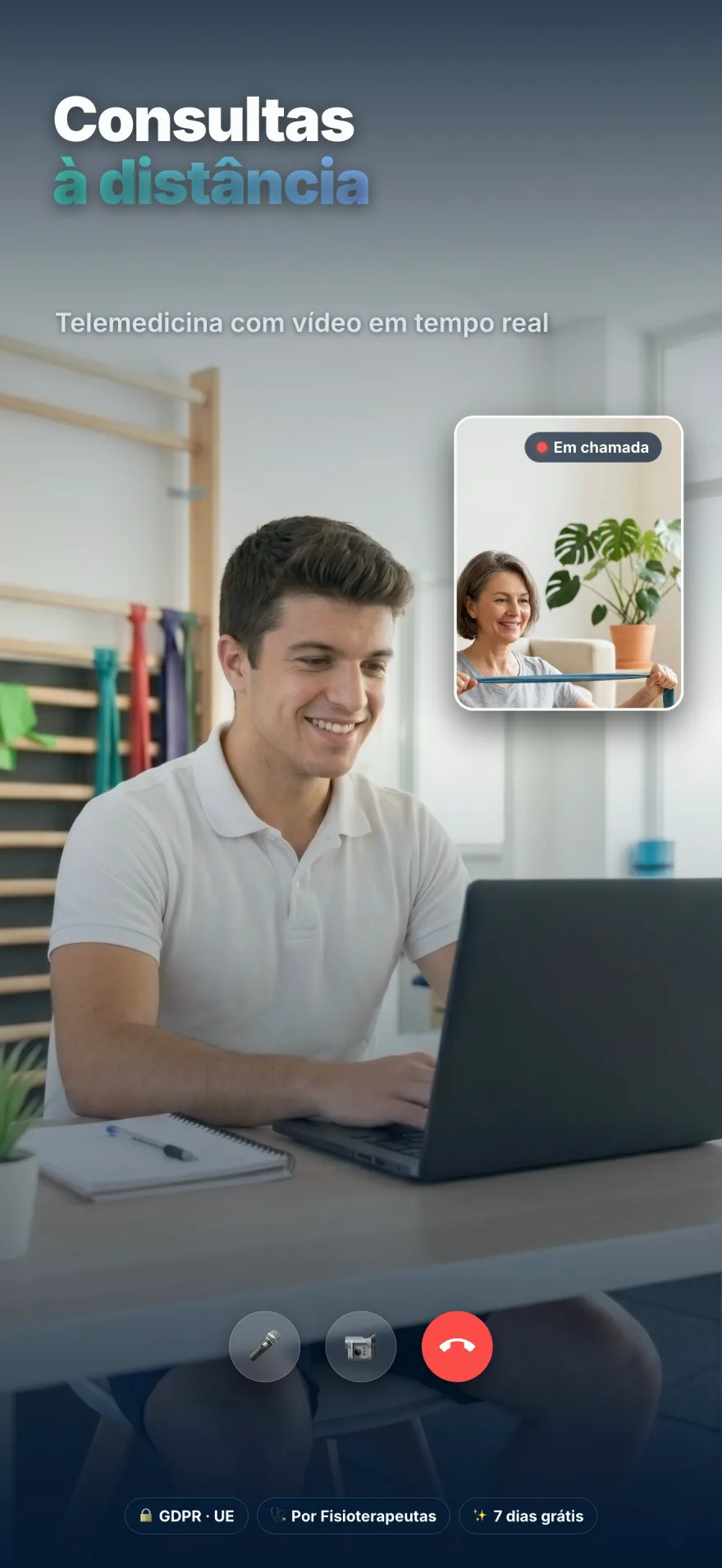 Sessão remota de Telemed